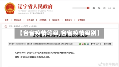 【各省疫情等级,各省疫情级别】