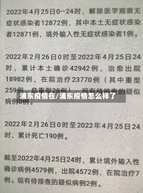 浦东疫情在/浦东疫情怎么样了-第2张图片