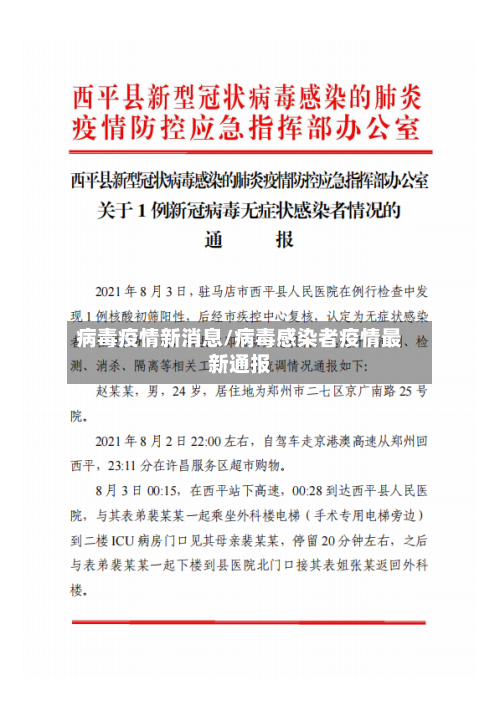 病毒疫情新消息/病毒感染者疫情最新通报