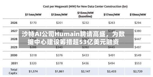 沙特AI公司Humain聘请高盛，为数据中心建设筹措超53亿美元融资-第2张图片