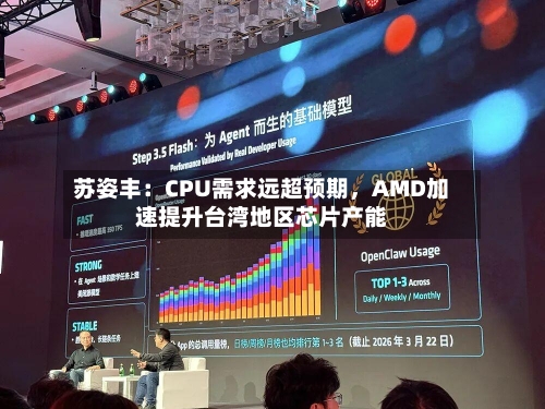 苏姿丰：CPU需求远超预期	，AMD加速提升台湾地区芯片产能-第2张图片