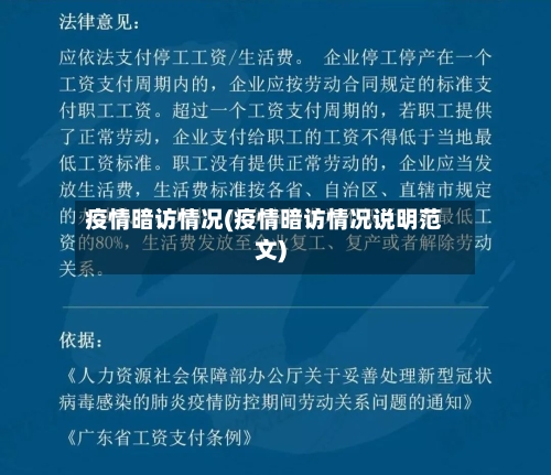 疫情暗访情况(疫情暗访情况说明范文)-第2张图片